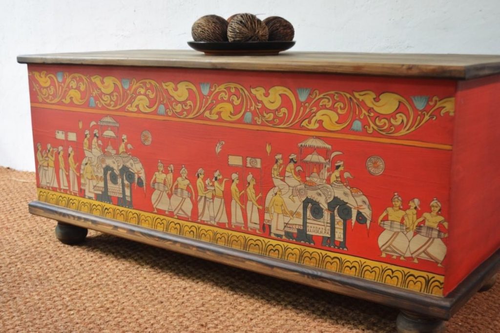 TEAK WOOD SIDE BOX - House of crafts - Sri Lanka